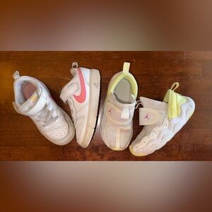 NIKE & JORDAN lot of 2 girls sneakers sz 9C ✨